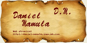 Daniel Mamula vizit kartica